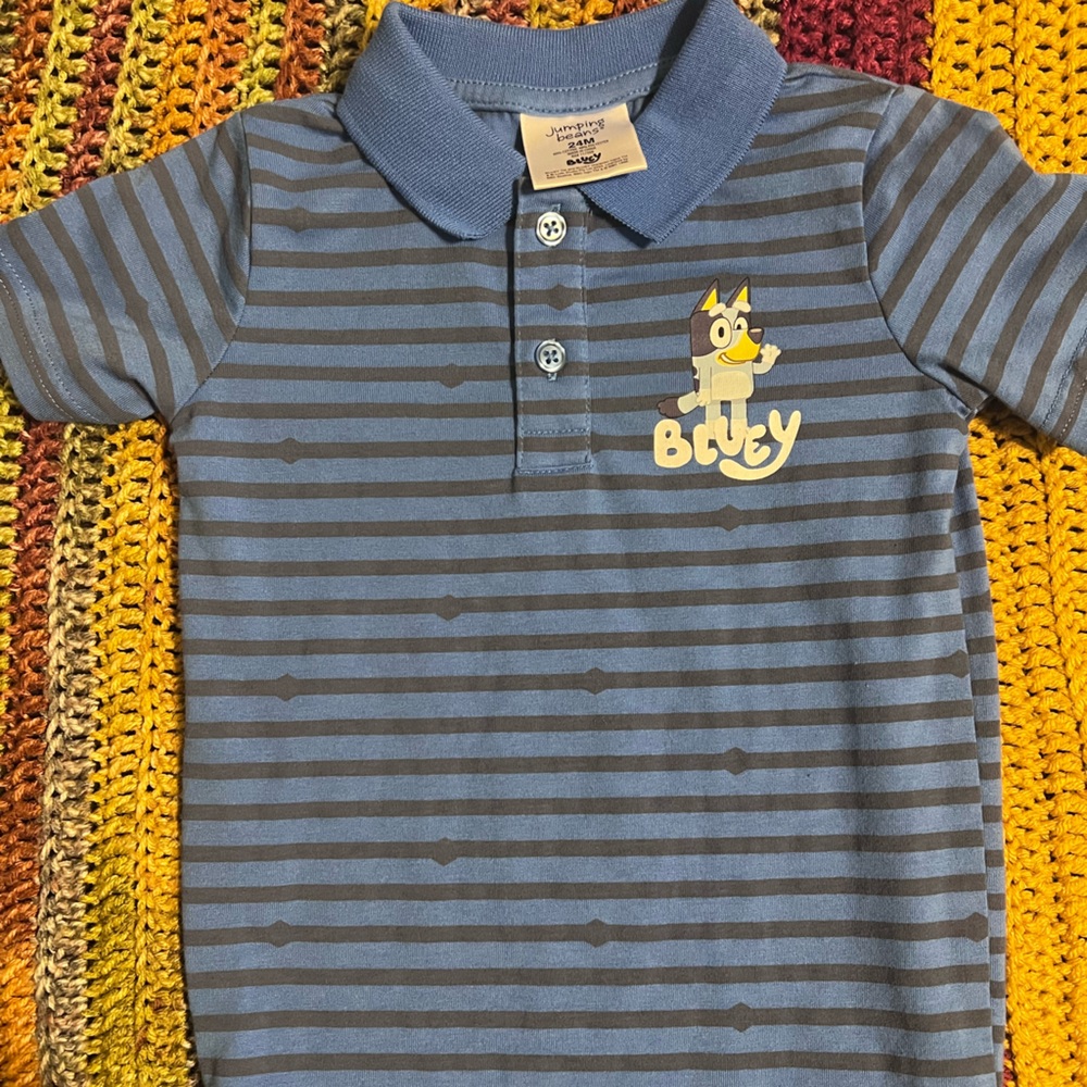 Jumping Beans Bluey Graphic Polo